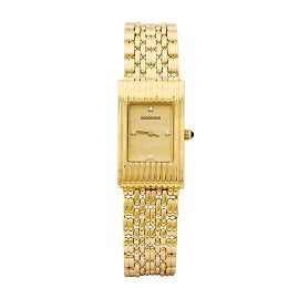 Montre Boucheron, "Reflet", or jaune, diamants.  Autre