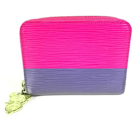 Louis Vuitton-Louis Vuitton Epi Leather Zippy Coin Purse-Pink