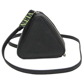 Valentino Garavani VLTN Triangle Shoulder Pouch Black