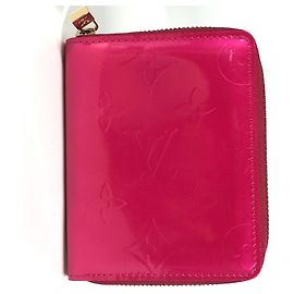 Billetera Compacta Bloom Monogram Vernis Louis Vuitton Rosa Fucsia