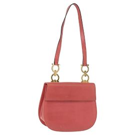 Salvatore Ferragamo Gancini en cuir Rose