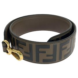 Fendi Brown Leather Shoulder Strap Brown