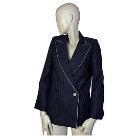 ZADIG & VOLTAIRE Jacket – Chic Stripes and Rock Vibe ✨ Navy blue