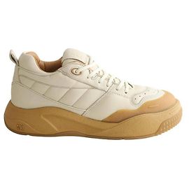 Ami Beige leather sneakers Beige