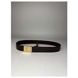 Cinto de couro vintage Cartier marrom Marrom