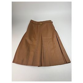 Céline Vintage Celine Paris Wollrock Braun M Braun