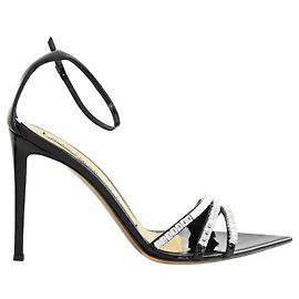 Alexandre Vauthier Saltos de couro pretos Preto