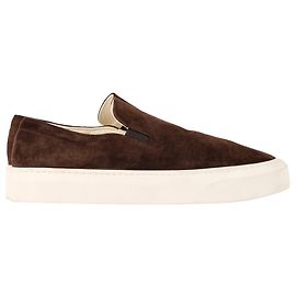 Les baskets slip-on Marie H de The Row en daim marron Marron