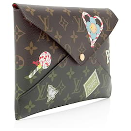 Louis Vuitton-Pochete Kirigami Candy Factory Vivienne em lona Monogram Edição Limitada Louis Vuitton-Marrom
