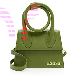 Jacquemus-Jacquemus Leather Le Chiquito Noeud Bag-Red