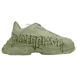 Balenciaga-Tênis Balenciaga Triple S DIY em poliéster branco-Cinza