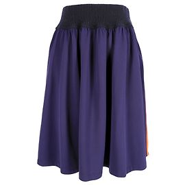 Jupe mini à taille tricotée Marni en polyamide violet Violet