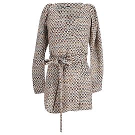 Autre Marque Abito Mini Accent Woven Bridget di Rotate Birger Christensen in Cotone Multicolore Multicolore