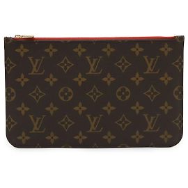 Pochette Neverfull Monogram Louis Vuitton Rosso