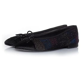Bailarina de ponyskin y lurex Chanel Multicolor