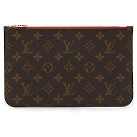 Pochette Neverfull Monogram Louis Vuitton Rosso