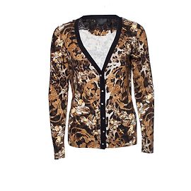Cardigan à imprimé léopard Philipp Plein en taille S. Multicolore