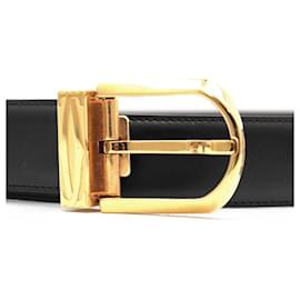 Cartier-Cinto de couro de bezerro Cartier PARIS-Preto