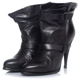 Givenchy Black calf leather ankle boots Black