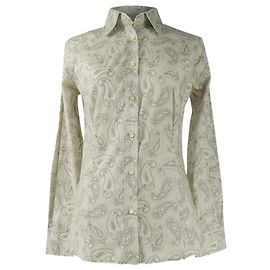 Camisa estampada gris claro con puntos Etro Gris