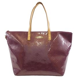 Louis Vuitton Bellevue Vernis Schultertasche Lila