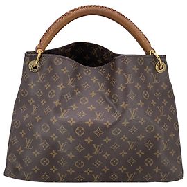Bolsa de Tecido Artsy Louis Vuitton Marrom