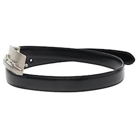 Cartier-Cinto de couro e metal Panthère da Cartier-Preto