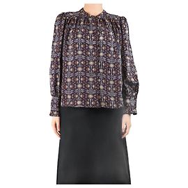 Ba&Sh Blouse imprimée bordeaux - taille UK 12 Bordeaux