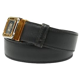 Cartier-Cinto de couro Cartier Santos-Preto