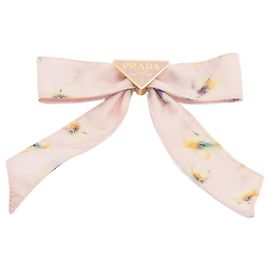 Prada Clipe de cabelo em forma de laço floral rosa Rosa