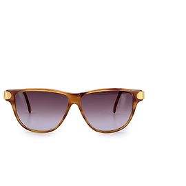 Gafas de sol de plástico vintage Fendi Castaño Beige