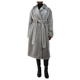 Tibi Grau Kunstfelljacke - Größe XS Grau