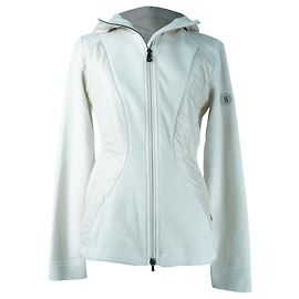 Gilet à capuche crème Bogner Blanc Écru