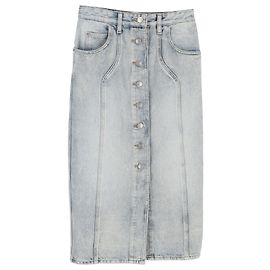 Falda midi panelada Vandy en denim azul claro de Isabel Marant Étoile Azul Azul claro