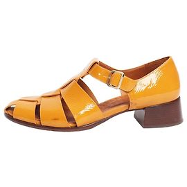 Chie Mihara Senfgelbe Sanchis-Absatzsandalen - Größe EU 40 Gelb