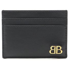 Portafoglio in pelle Balenciaga Monaco Nero