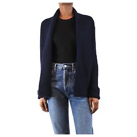 Vince Navyblauer Schal-Cardigan - Größe XS Marineblau
