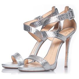 Giuseppe Zanotti Metallic sandals Silvery Metallic