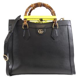 Gucci Diana Leather Bag Black