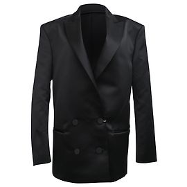 Autre Marque  Philosophy by Lorenzo Serafini Double-Breasted Tuxedo in Black Polyester Black