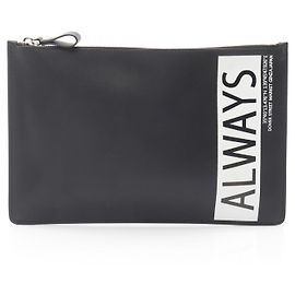 Valentino Garavani Pochette en cuir VALENTINO ALWAYS Noir