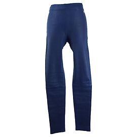 Calça skinny de couro azul marinho Roberto Cavalli Azul Azul marinho
