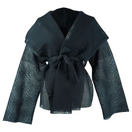Rick Owens Runway SS17 Walrus Silk Jacket Black