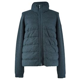 MONCLER Graue langärmlige Pufferweste Grau