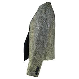 Saint Laurent-Saint Laurent Gold Evening Tuxedo Jacket-Golden,Metallic