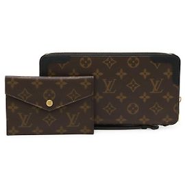 Louis Vuitton Monogramm Tagesorganizer Geldbörse Schwarz