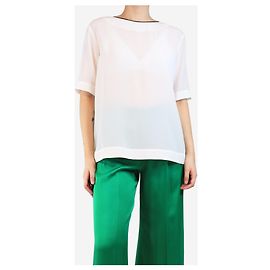Etro White silk blouse - size UK 12 White