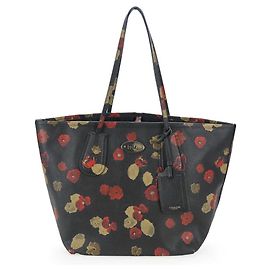 Coach 33857 Leather Tote Bag Black