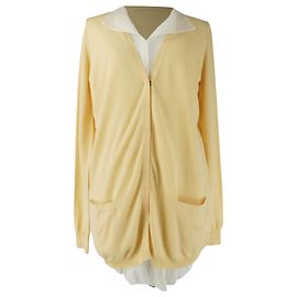 Gelber geschichteter Cardigan von Bottega Veneta Mehrfarben