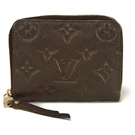 Louis Vuitton-Louis Vuitton Zippy Coin Purse Monogram Empreinte Coin Case-Brown